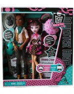 Куклы Monster High Draculaura and Clawd Wolf Dolls Gift Set